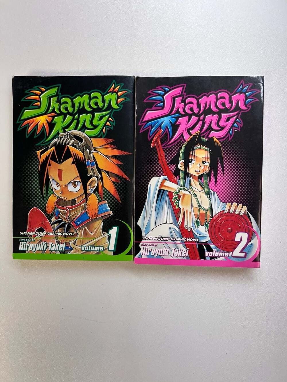 Shaman King Manga Vol 1 2 Lot English Hiroyuki Takei Viz Media Shonen Jump